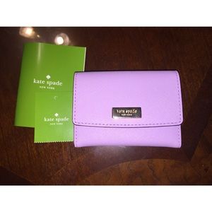 NWT Kate Spade Lilac Pedal Wallet